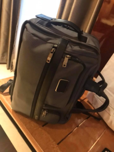 TUMIの3wayバッグは機動性抜群だった！