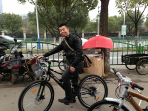 義烏で自転車通勤！
