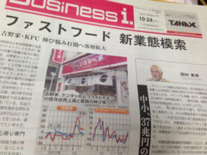 経済紙でコラム連載開始〜