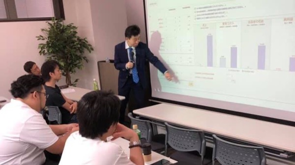 経済自由人へのレベルアップ 1DAYセミナー（2019年6月22日(土)、㈱イーウーパスポート本社会議室）の講演写真